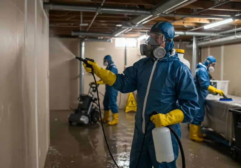 Basement Sanitization and Antimicrobial Treatment process in Park Layne, OH